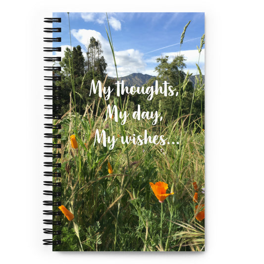 My thoughts, My day, My wishes - notebook